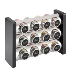 Portaspezie "Lineare" con 12 Contenitori Vuoti